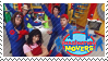 Movers and Nina pose with the logo at the bottom right.